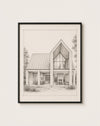 Gable House Architectural Print